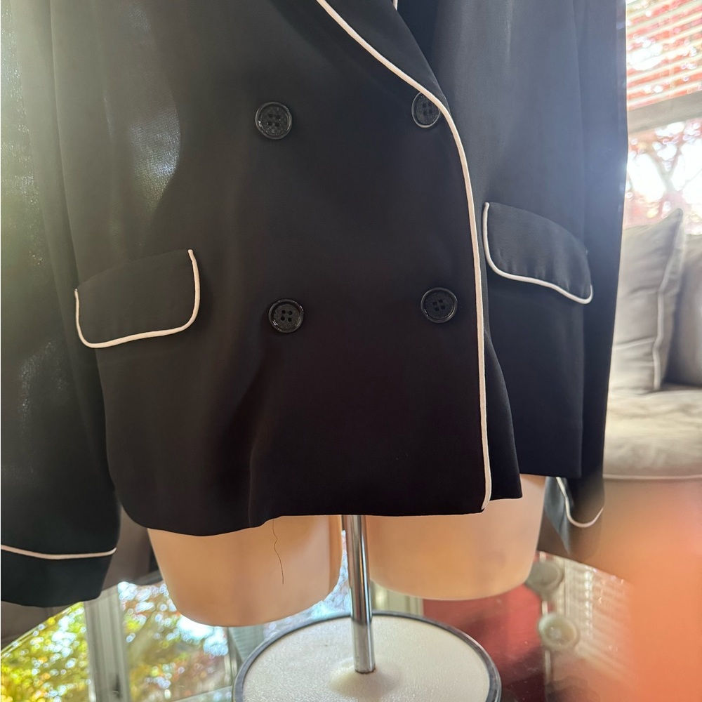 Zara Basic Collection Blouse - Large - Black - image 3